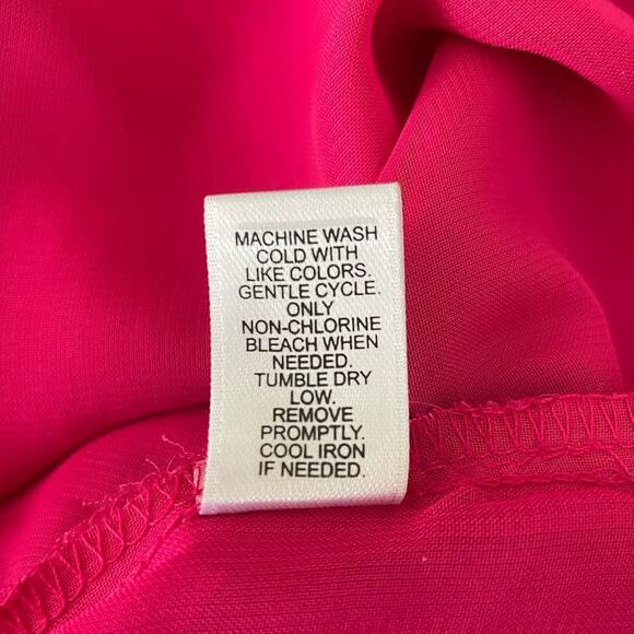 Cato Tunic Top Women Scoop Neck Flowy Lined Vibrant Size 18/20 Pink Layering - Picture 10 of 11